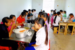 Học sinh bán trú tại Hà Giang được nhà nước quan tâm. Ảnh minh họa.