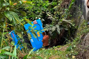 Hiện trường vụ tai nạn.