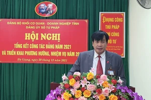 Ông Trần Hải Dương - Phó Giám đốc Sở Tư pháp tỉnh Hà Giang (Ảnh: Sở Tư pháp tỉnh Hà Giang).