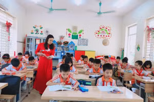 Một giờ học của cô và trờ Trường Tiểu học Tam Hợp, huyện Bình Xuyên, Vĩnh Phúc