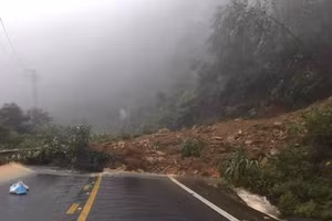 Hiện trường vụ sạt lở đất