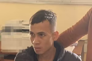 Bị can Nguyễn Anh Đoàn tại cơ quan công an. Ảnh: Công an tỉnh Tuyên Quang 