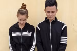 Trang và Sơn bị cơ quan Công an khởi tố. Ảnh: Công an tỉnh Tuyên Quang