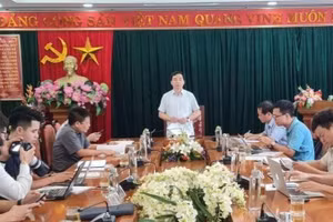 Trưởng Ban Tuyên giáo Tỉnh ủy Vĩnh Phúc thông tin tới cơ quan báo chí