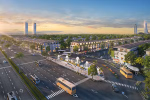 Với vị trí cạnh cổng dự án, từ Central Park, cư dân có thể dễ dàng di chuyển nội – ngoại khu. (Ảnh phối cảnh)