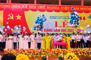 Lễ bế giảng của Trường THPT Tam Dương