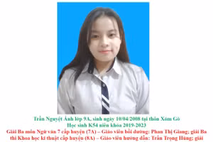 Nữ sinh Trần Nguyệt Ánh