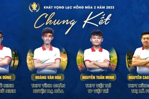 Bốn gương mặt tranh tài tại trận chung kết.