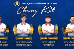 Bốn gương mặt tranh tài tại trận chung kết.