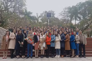 Tập thể giáo viên cốt cán môn Toán tỉnh Phú Thọ. Ảnh tư liệu