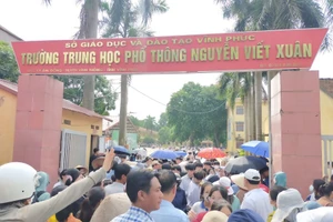 Hội đồng coi thi Trường THPT Nguyễn Viết Xuân (huyện Vĩnh Tường) có 658 thí sinh đăng ký dự thi với 28 phòng thi.