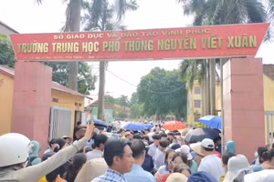 Hội đồng coi thi Trường THPT Nguyễn Viết Xuân (huyện Vĩnh Tường) có 658 thí sinh đăng ký dự thi với 28 phòng thi.