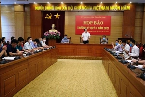 Quang cảnh buổi họp báo