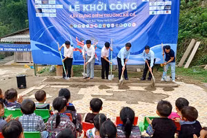 Điểm trường mầm non Kể Cả được khởi công .