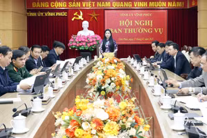 BTV Tỉnh ủy Vĩnh Phúc cho ý kiến vào các báo cáo đề án liên quan đến xây dựng Làng văn hóa kiểu mẫu.