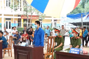 Quang cảnh phiên xét xử. (Ảnh: Thanh Hưng - Yên Minh)