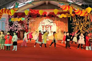 Đặc sắc "Hội chợ quê" ở trường Mầm non Hoa Mai.