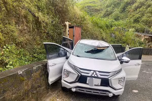 Hiện trường vụ tai nạn.