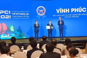 Vĩnh Phúc là địa phương được ghi nhận có chất lượng điều hành kinh tế xuất sắc năm 2021