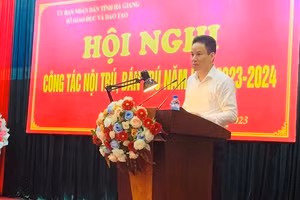 Ông Nguyễn Thế Bình, Giám đốc Sở GD&ĐT Hà Giang trước khi bị khởi tố. (Ảnh: Sở GD&ĐT tỉnh Hà Giang)