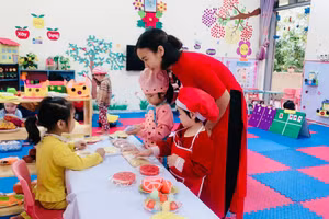 Hoạt động giáo dục tại Trường Mầm non Tích Sơn, thành phố Vĩnh Yên