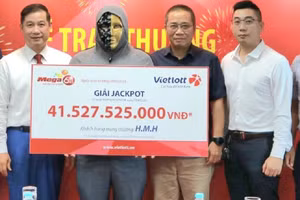 Anh H.M.H ở Hà Giang vừa nhận giải Vietlott trị giá hơn 41,5 tỷ đồng. Ảnh: Vietlott