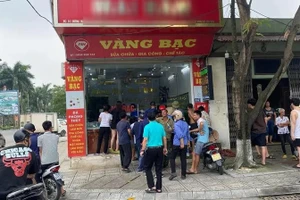 Tiệm vàng nơi xảy ra vụ cướp.