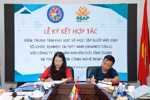 Buổi lễ ký kết hợp tác.