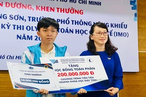 Em Phạm Hoàng Sơn đạt giải kỳ thi Olympic quốc tế nhận học bổng vào Trường ĐH KHTN - ĐHQG TP.HCM