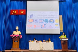 PGS.TS. Phan Thị Hồng Xuân – Chủ tịch Hội Hữu nghị Việt Nam – Đông Nam Á phát biểu khai mạc