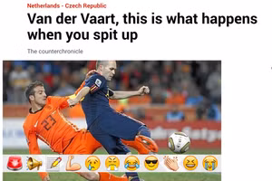 Báo chí Tây Ban Nha mỉa mai Van der Vaart.