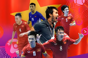 Tuyển Futsal Việt Nam sẽ so tài với tuyển Nga ở vòng đấu loại trực tiếp.