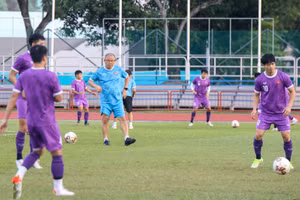 Tuyển Việt Nam sẵn sàng cho trận gặp Campuchia tối nay.