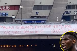 Paul Pogba không được các CĐV CLB PSG chào đón.