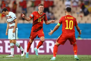 Tuyển Bỉ vào vòng Tứ kết Euro 2020