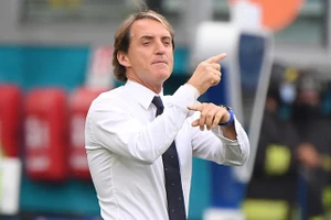 HLV Roberto Mancini hài lòng với màn trình diễn của các học trò.