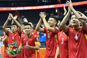 Tuyển futsal Việt Nam hiện ở vị trí 39 trên BXH FIFA