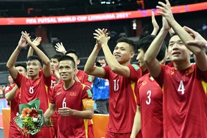 Tuyển futsal Việt Nam hiện ở vị trí 39 trên BXH FIFA