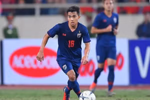 Tiền vệ Chanathip nguy cơ lỡ trận lượt về với Việt Nam vì chấn thương.