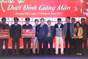 “Xuân về dưới đỉnh Giăng Màn” mang yêu thương đến với người dân Hà Tĩnh