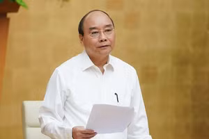 Thủ tướng Nguyễn Xuân Phúc phát biểu kết luận Hội nghị - Ảnh: VGP/Quang Hiếu