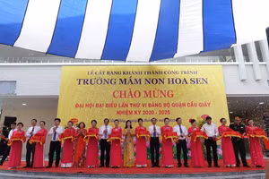 Khánh thành Trường MN Hoa Sen, quận Cầu Giấy.