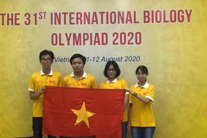 4 học sinh đoàn Việt Nam tham dự Olympic Sinh học quốc tế năm 2020.