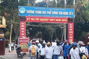 Trường THPT Sơn Động số 1 là nơi sẽ tổ chức kỳ thi đợt 2