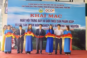 Thái Nguyên: Trưng bày sản phẩm OCOP và sản phẩm nông nghiệp tiêu biểu