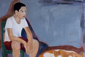 ‘Lại đây ngồi xuống’ ngắm tranh của Triệu Phương 