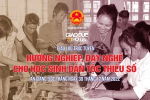 Giao lưu trực tuyến "Hướng nghiệp, dạy nghề cho Học sinh dân tộc thiểu số"