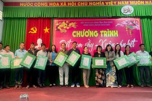 Lãnh đạo Sở tặng quà tết cho công đoàn viên ngành GD.