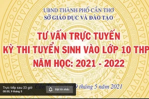 Kênh tư vấn trực tuyến của Sở GD&ĐT TP Cần Thơ trên mạng xã hội.