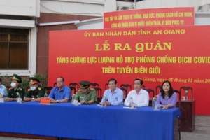 Đại biểu tham dự lễ ra quân (ảnh CTTĐT An Giang cung cấp)